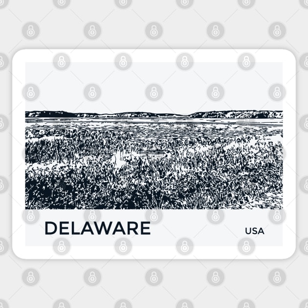 Delaware USA Sticker by Lakeric